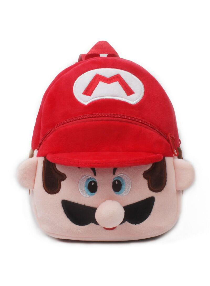 General Kids Mario Embroidered Backpack Cartoon Plush Kindergarten Backpack 