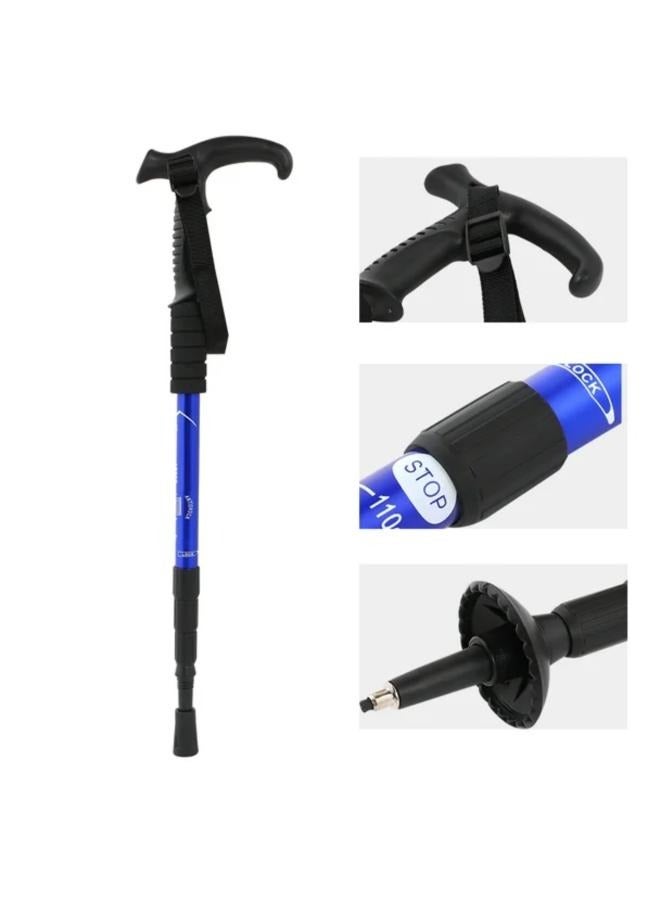 أقطاب رحلات السفاري خفيفة الوزن تلسكوبية من سبائك الألومنيوم عصا للمشي في الهواء الطلق قابلة للطي للمشي لمسافات طويلة والسفر - Image 4