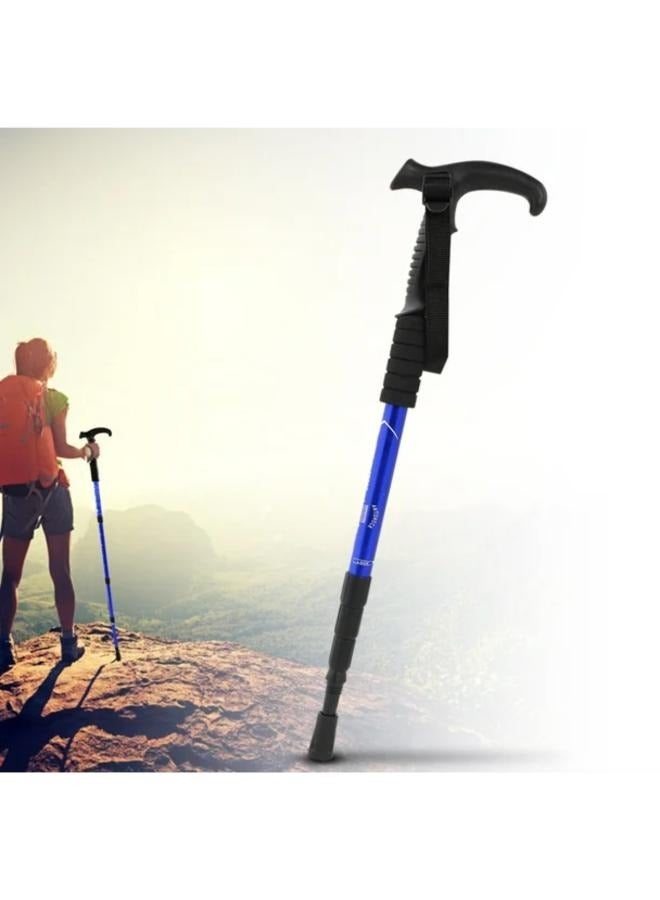 أقطاب رحلات السفاري خفيفة الوزن تلسكوبية من سبائك الألومنيوم عصا للمشي في الهواء الطلق قابلة للطي للمشي لمسافات طويلة والسفر - Image 1