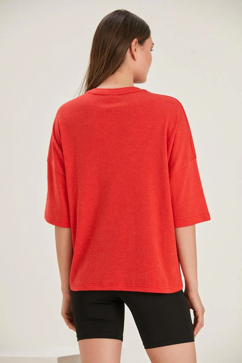 الكسندر جاردي Oversize Printed T-Shirt (B22-32000)