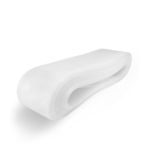 TOP TRIMMING Stiff Horsehair by The Roll 50 Yards (Multiple Widths) (White, 1") - Image 2