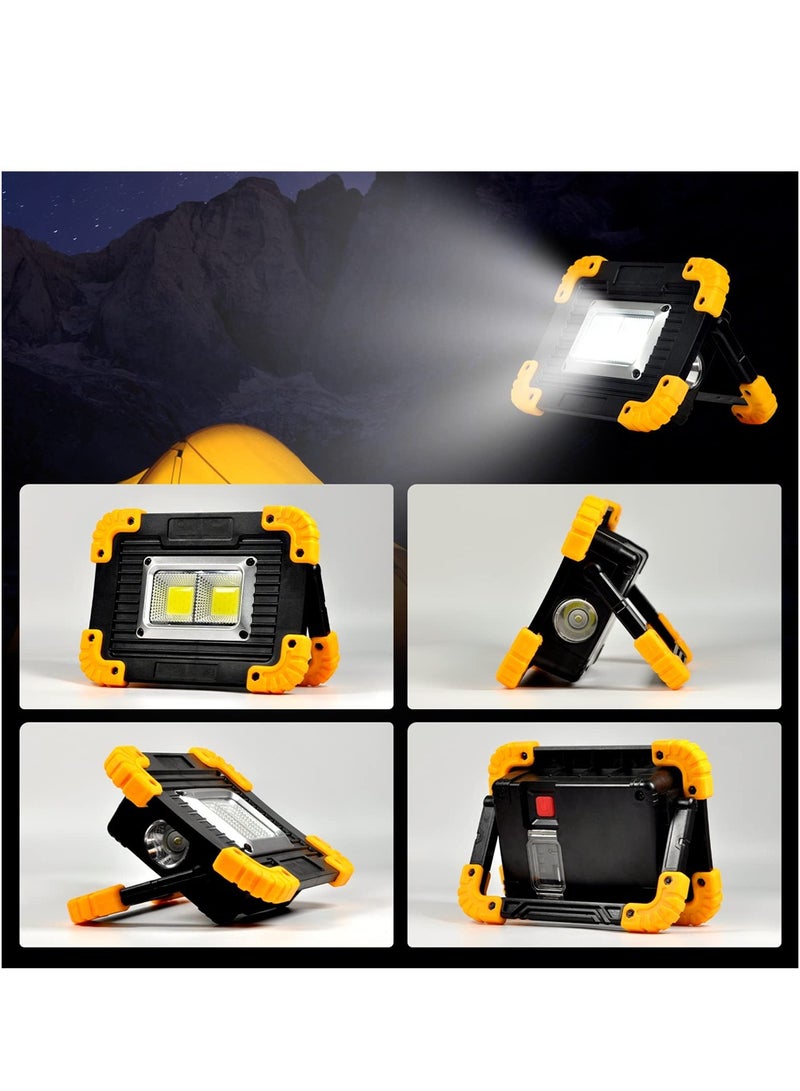 LED Camping Lights Rechargeable, 3000mAh Portable Work Light Rechargeable, 2000LM Portable Outdoor Security Light with PowerBank LED Torch for Emergency, Power Cuts, Tents - Image 2