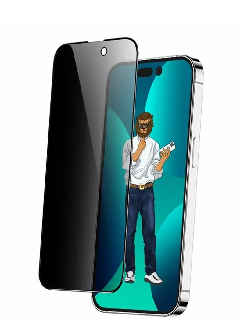 GREEN LION iPhone 14 Plus (6.7 inches) Screen Protector with 9H Steve Privacy Strong HD Glass Green Lion - Privacy  - Image 1