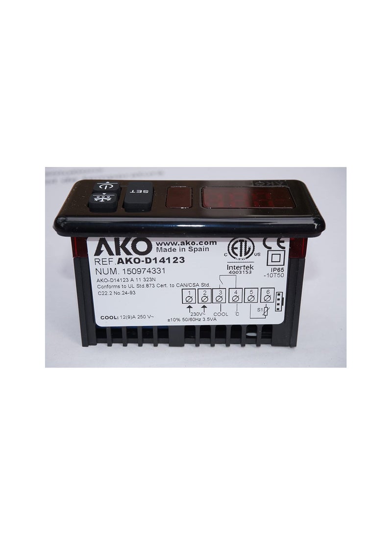 AKO AKO D14123 Control Panel All-Purpose Commercial Mounting Refrigeration Thermostat - Image 2