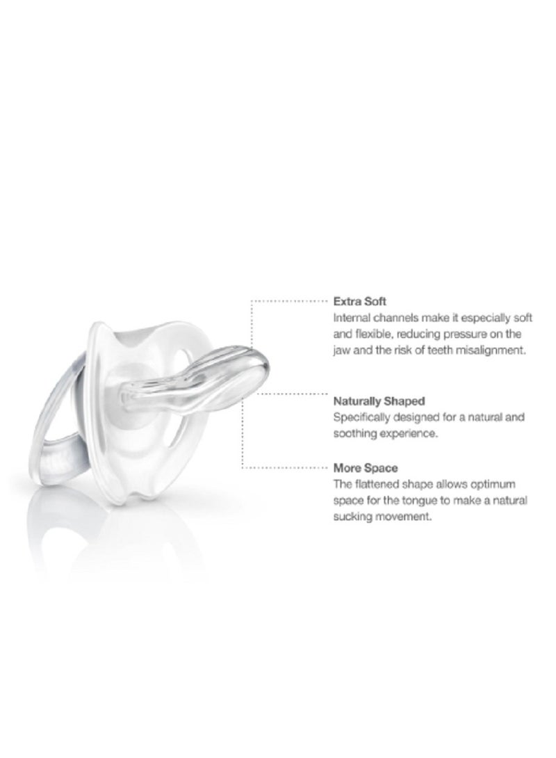 نوك لهاية سيليكون هابي دايز من نوك، 0-6 أشهر، عبوة من قطعة واحدة - Image 4