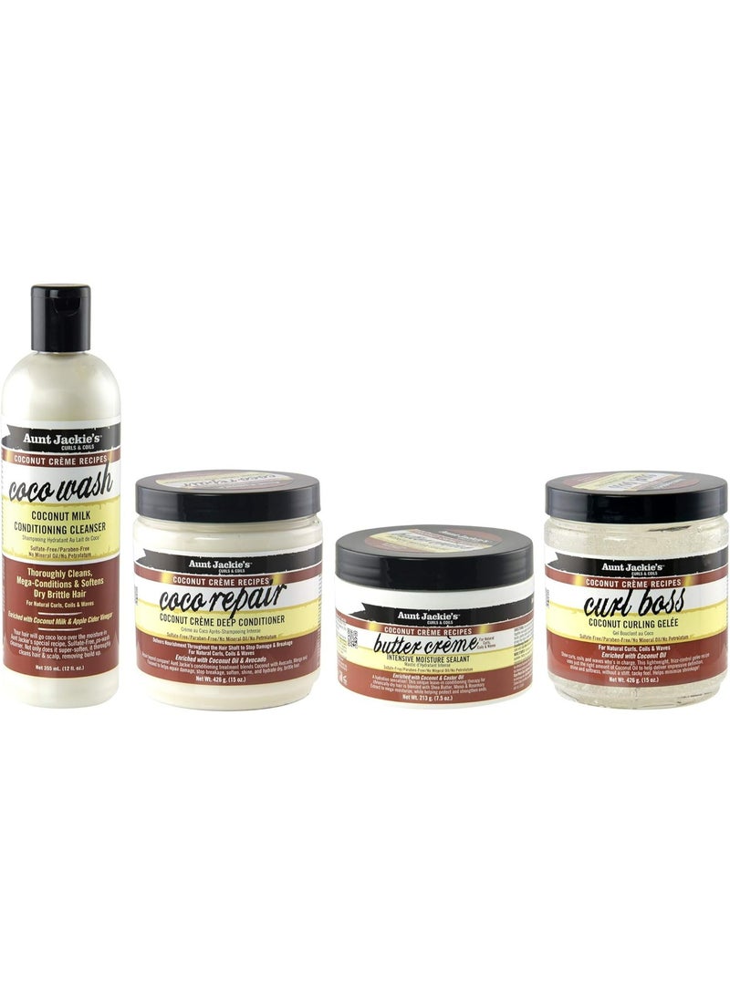 أنت جاكيز كريم ترطيب مكثف للشعر المجعد والكثيف Curls & Coils من Aunt Jackie – 213 جم - Image 4
