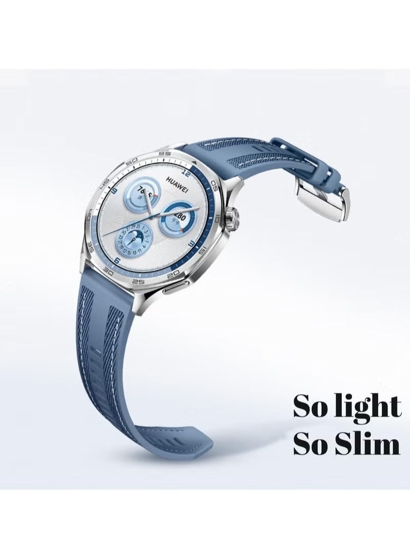 Band Compatible with Huawei Watch GT5/GT5 Pro 2024 46mm/GT4/GT4 Pro/GT3/G3 Pro 46mm/Huawei Watch 4/4 Pro Stap, 22mm Nylon Silicone Composite Material Replacement Strap Men Women - Image 4