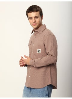 Beyoung Mauve BYNG Cotton Shirt  - Image 1