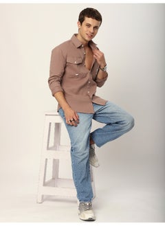 Beyoung Mauve BYNG Cotton Shirt  - Image 4