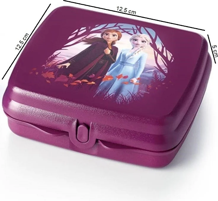 Tupperware Lunch Box Portable Sandwich Container Anna&elsa-Olaf Hsgl