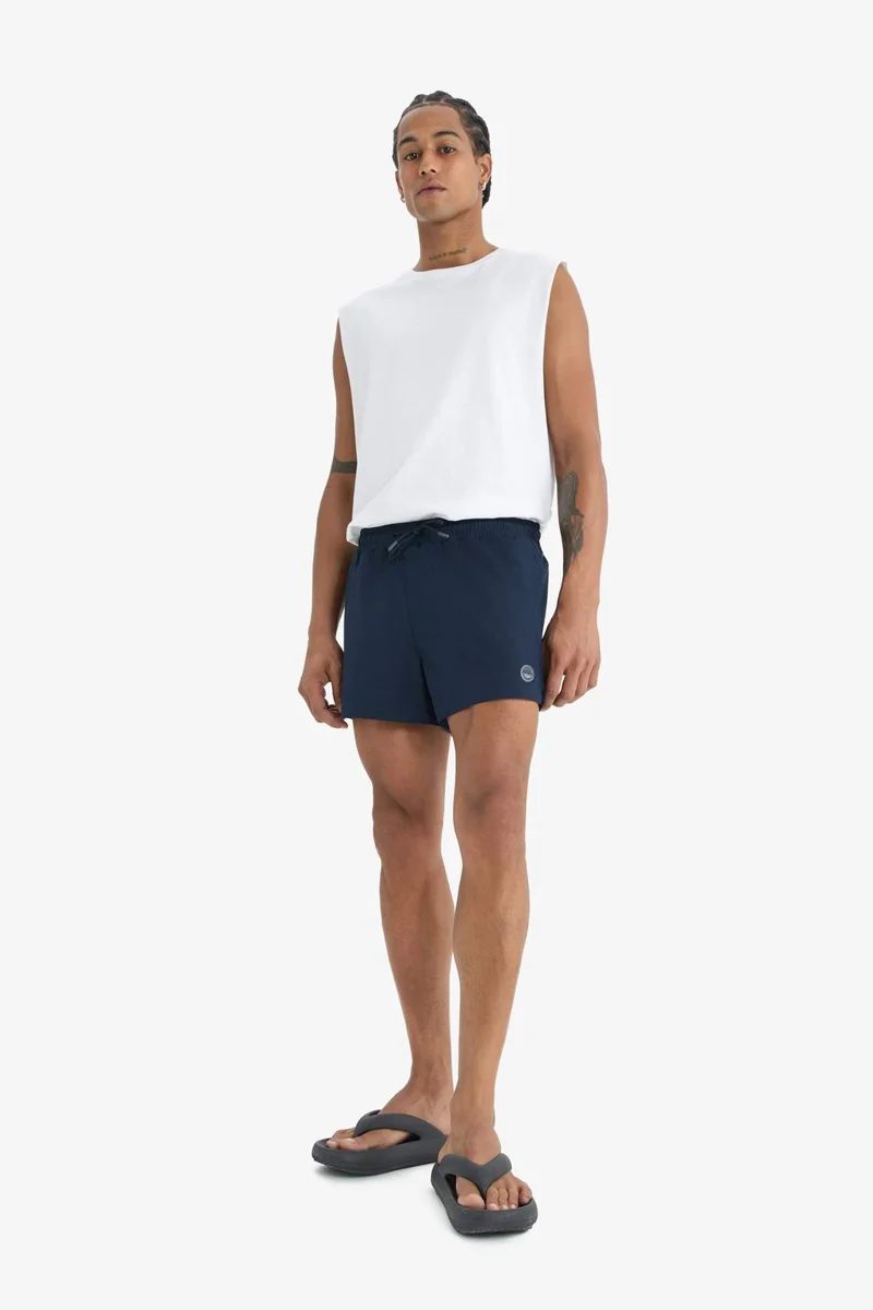 DeFacto DeFactoFit Andy Printed Flexible Textured Sports Swim Shorts