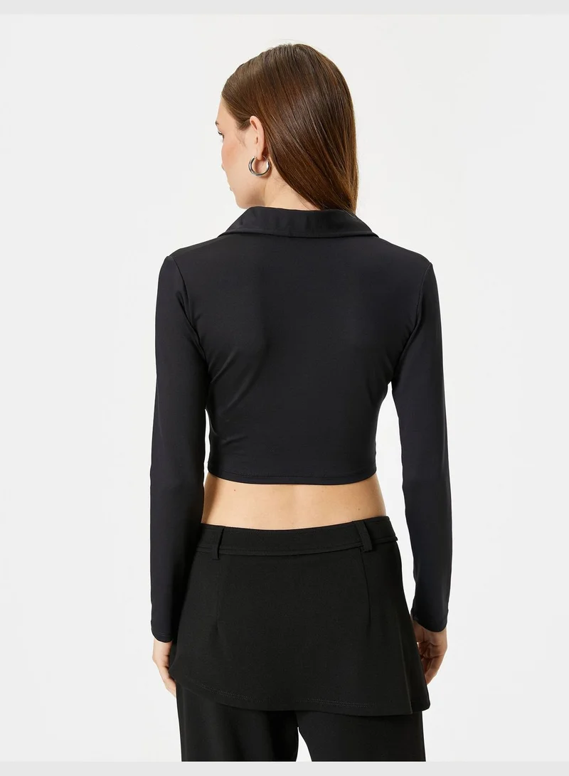 كوتون Envelop Knot T-Shirt