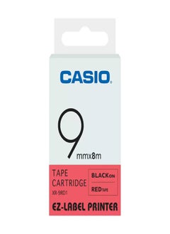 CASIO Casio tape cartridge 9mm black on red  - Image 2