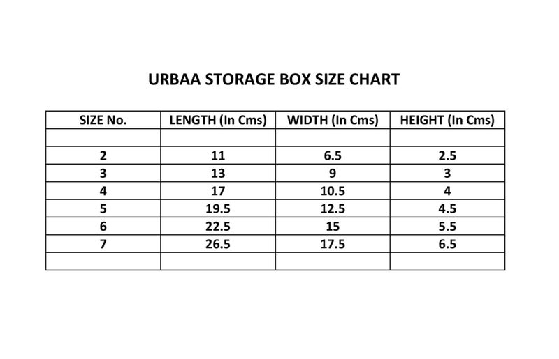URBAA Small Storage Boxes container with Lock Lid,Jewellery Case Organiser(PUREPACK234567), (Size No. -2,3,4,5,6,7) Set Of 6 boxes - Image 5