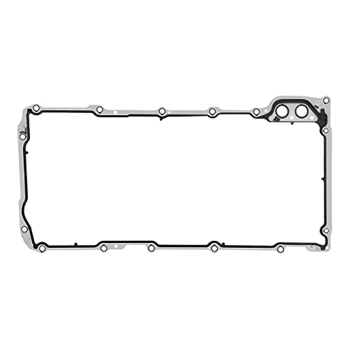 MNJWS Oil Pan Gasket Set - Compatible with 4.8L 5.3L 6.0L 6.2L Chevy Silverado, Suburban, Tahoe, Trailblazer, GMC Sierra, Yukon, Cadillac Escalade - Replace 12612350 OS30693R - Image 1