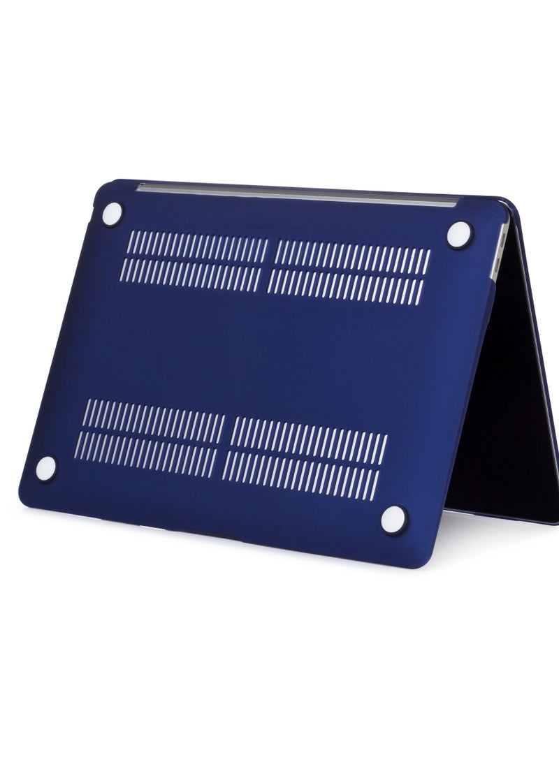 matte Designed Hard Case compatible with Macbook pro 14.2" Inch A2442 / A2779 /A2992/A3112/A3185/A3401 - Navy blue - Image 2