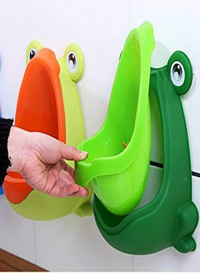 HaRvic Frog Children Kids Urinal Potty Removable Toilet Trainer Bathroom Baby Toilet Training Kids Potty Pee Trainer Urine for Boys with Funny Aiming Target (Multicolor) - Image 4