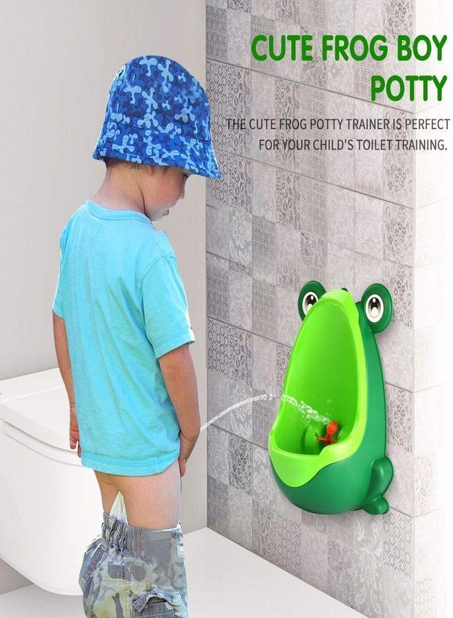 HaRvic Frog Children Kids Urinal Potty Removable Toilet Trainer Bathroom Baby Toilet Training Kids Potty Pee Trainer Urine for Boys with Funny Aiming Target (Multicolor) - Image 1