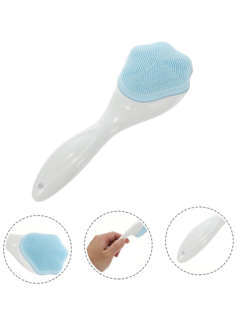 SOLARAE Silicone Facial Scrubber Manual Exfoliating Facial Brush Face Cleanser Face Exfoliator Fine Bristles for Sensitive Skin Easy to Clean Lather Well  - Image 1