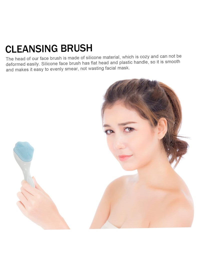 SOLARAE Silicone Facial Scrubber Manual Exfoliating Facial Brush Face Cleanser Face Exfoliator Fine Bristles for Sensitive Skin Easy to Clean Lather Well  - Image 5