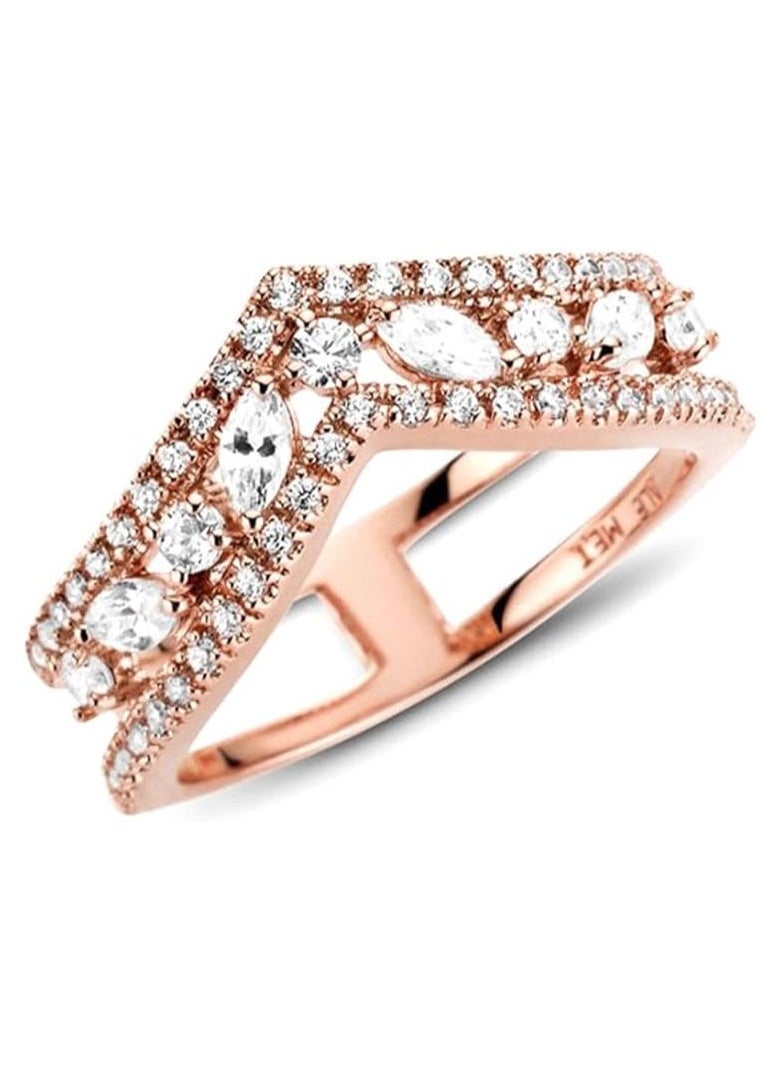 PANDORA Wishbone Rose Ring  - Image 2