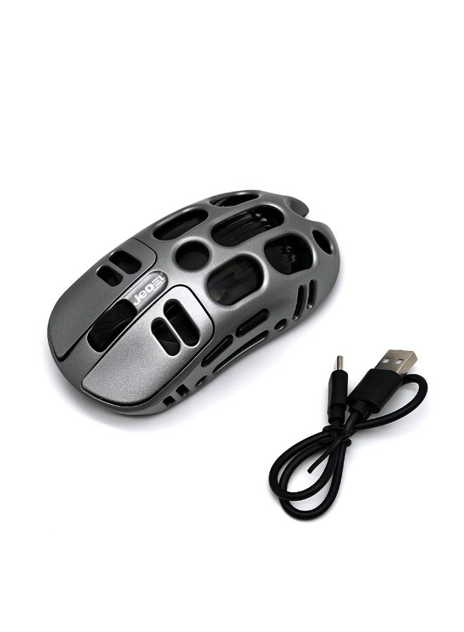 Wireless Bluetooth Gaming Mouse for PC, Mac, Laptop, Desktop, smartphone, tablet, Computer Mice with 2.4Ghz USB Receiver, 800/1200/1600 DPI, Gray - Image 4