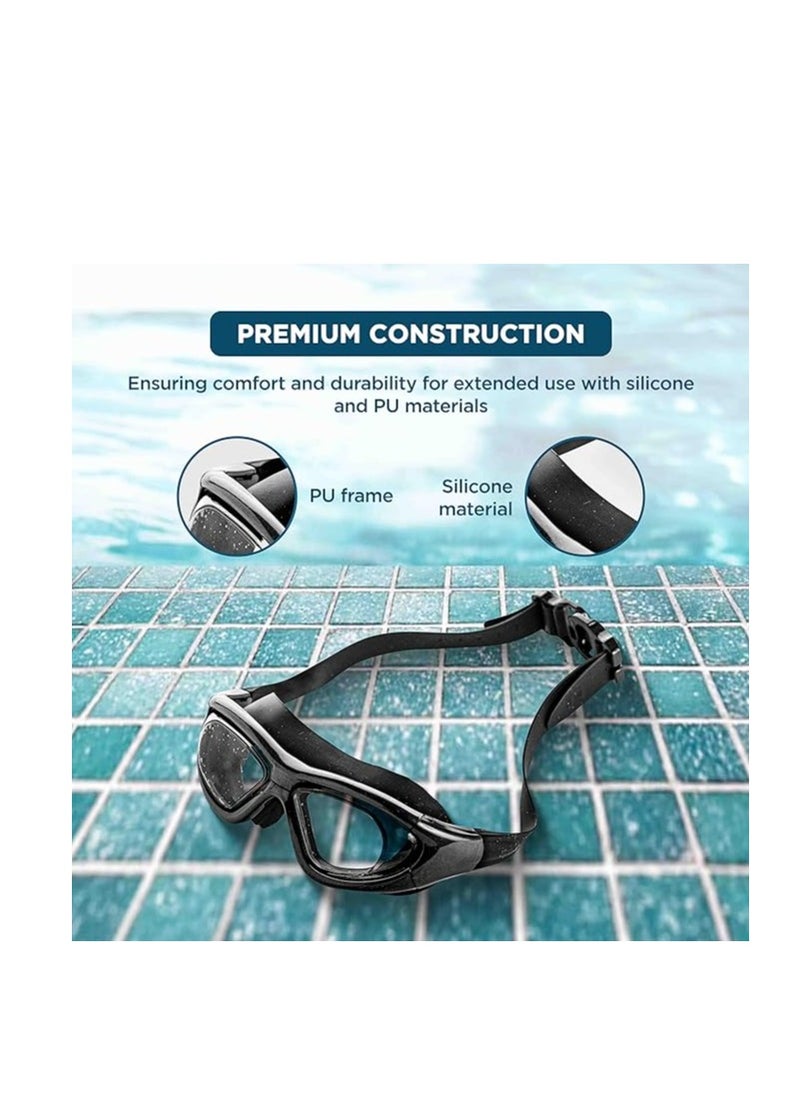 ENDLESS  Premium Swimming Goggle with Anti-Fog and UV Protection | Stylish Big Frame for more Visibility | Soft Silicone Gasket for Leak Proof | With Hard Case  - Image 3