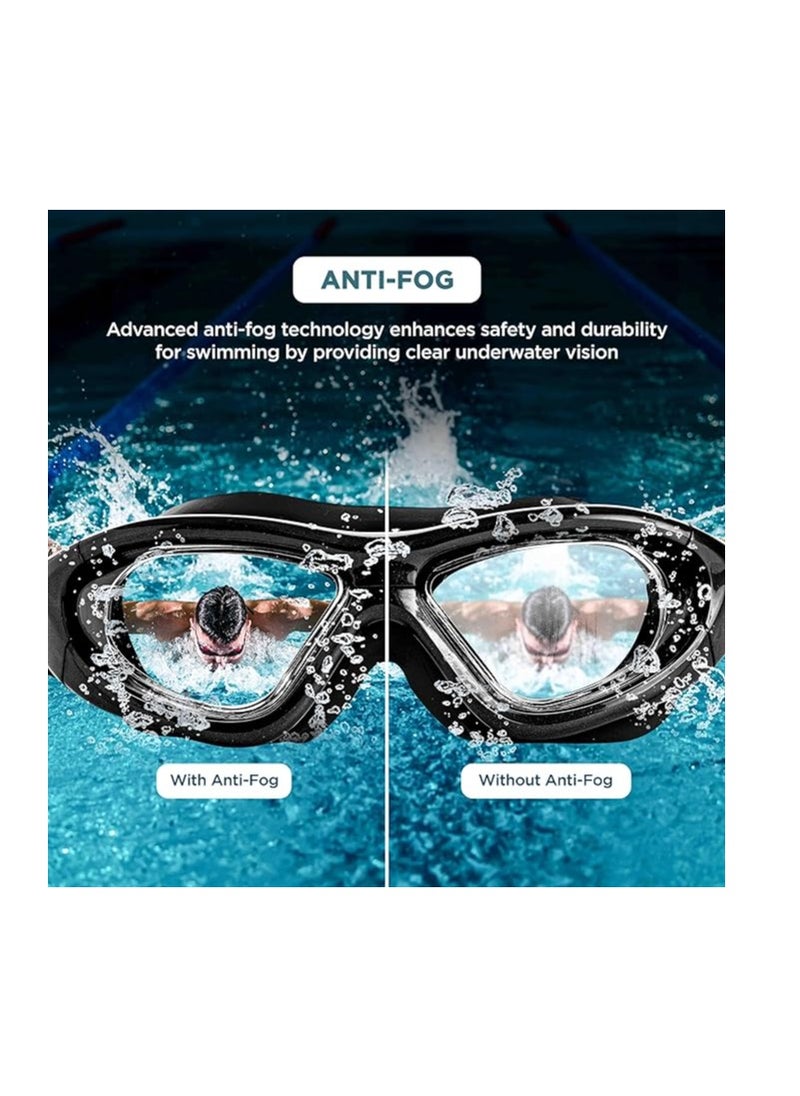 ENDLESS  Premium Swimming Goggle with Anti-Fog and UV Protection | Stylish Big Frame for more Visibility | Soft Silicone Gasket for Leak Proof | With Hard Case  - Image 5