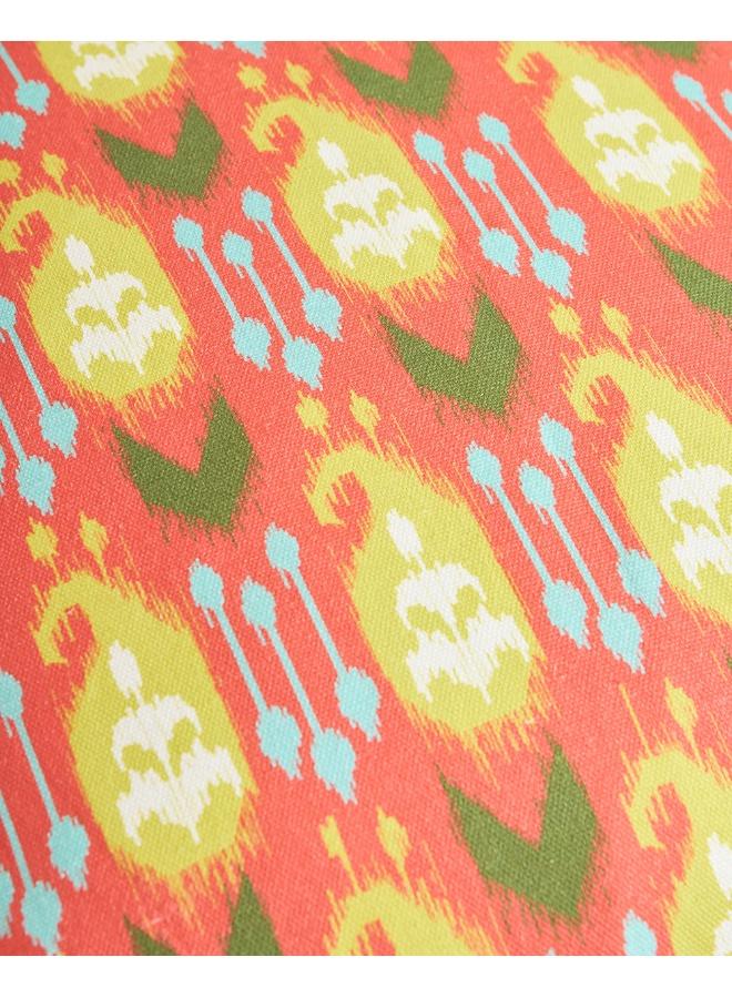 Chumbak Ikat Paisley Cushion Cover, 16" - Image 5