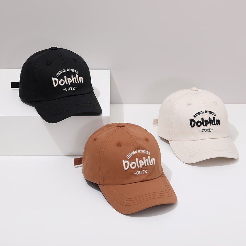 Letter Kids Cap Solid Embroidered Sun Hat Cotton - Image 4
