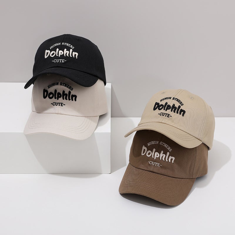 Letter Kids Cap Solid Embroidered Sun Hat Cotton - Image 3