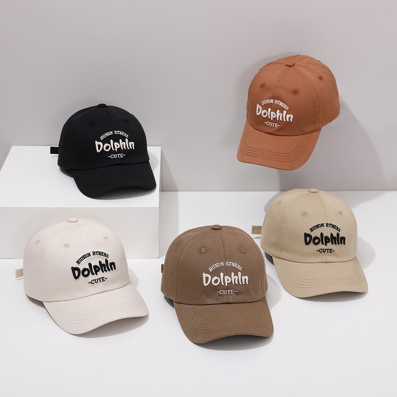 Letter Kids Cap Solid Embroidered Sun Hat Cotton - Image 2