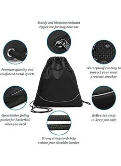 Arabest Drawstring pocket backpack, men's and women's outdoor travel sports backpack, basketball football swimming riding bag  - Image 3