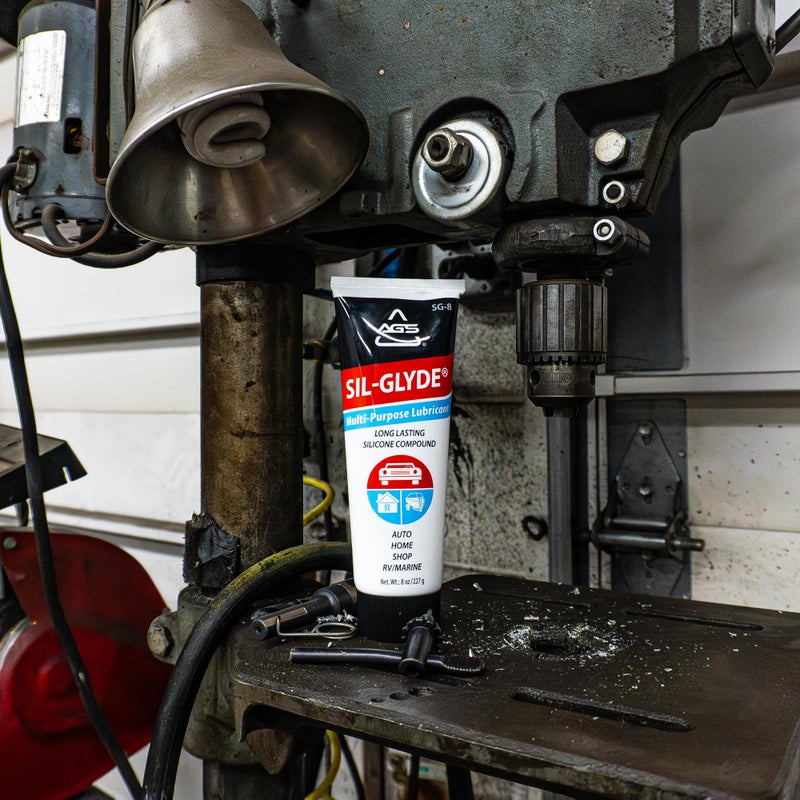 AGS Automotive Solutions SIL-Glyde Multi-Purpose All-Weather Lubricating Compound for All Surfaces - 8 oz Tube, Versitle Multi-Purpose Lubrication, All Weather, Auto, Home, Farm and Shop - Image 5