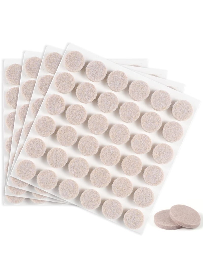 Barakah 144-Pack Beige Felt Furniture Pads 22mm - 5mm Thick Self-Adhesive Chair Leg Covers for Hardwood Floor Protection, Non-Slip Furniture Feet Protectors for Chairs and Tables - Image 1