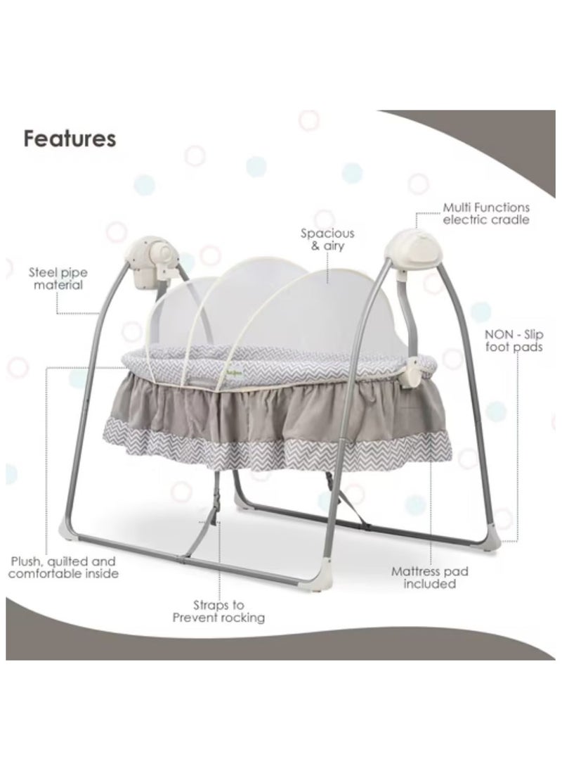 Sleeping Cradle Electric Baby Swing Bed with Toys