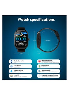 Lenyes 2.01 Inch Curved Screen Smart Watch HD Bluetooth Call Sport Fitness Tracker Waterproof Smartwatch For Men Women  - Image 2