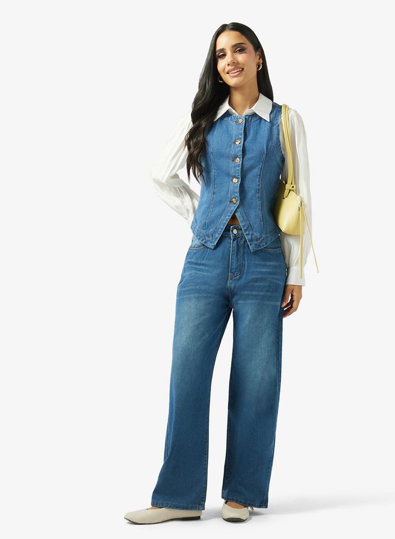 Ginger Mid Rise Straight Fit Jeans - Image 2
