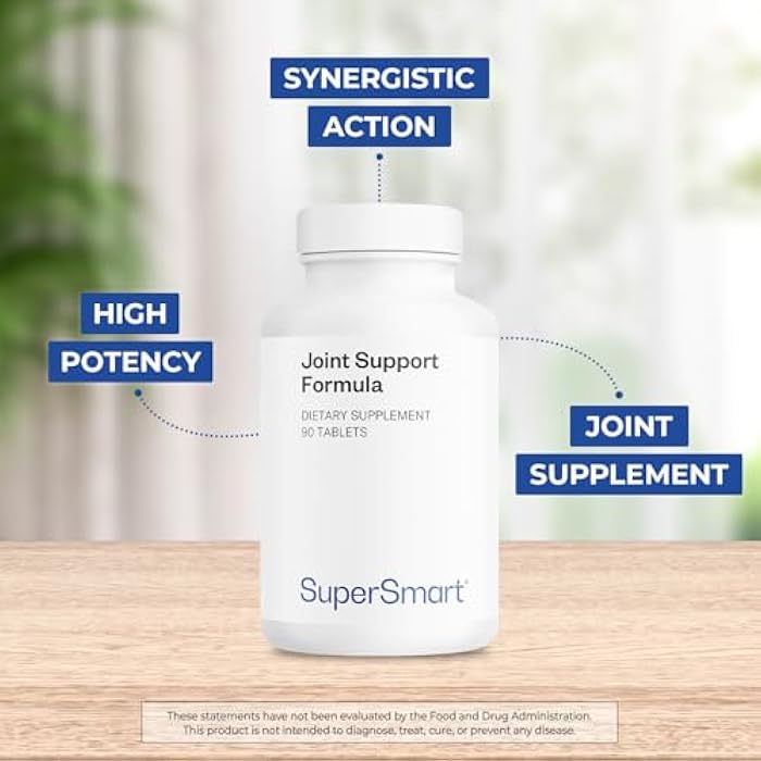 Supersmart - Joint Support Formula - with Glucosamine, Chondroitin, Hyaluronic Acid & MSM | Non-GMO & Gluten Free - 90 Tablets - Image 3