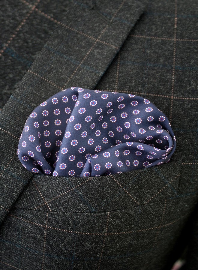 JEMYGINS 6PCS Red Yellow Pink Blue Silk Pocket Squares for Men Handkerchief Hanky Set (1) - Image 2