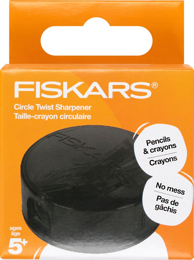 Fiskars Circle Twist Sharpener, Assorted Colors - Image 1