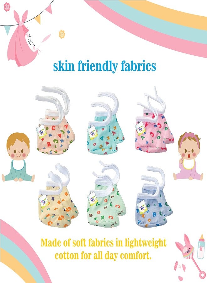 Toddylon طقم قفازات وأحذية تويديولون للأطفال | ملابس حديثي الولادة | قفازات يد | جورب | أساور | قطن | مجموعة | منتجات الرضع (متعدد الألوان، 0-6 أشهر) - Image 3