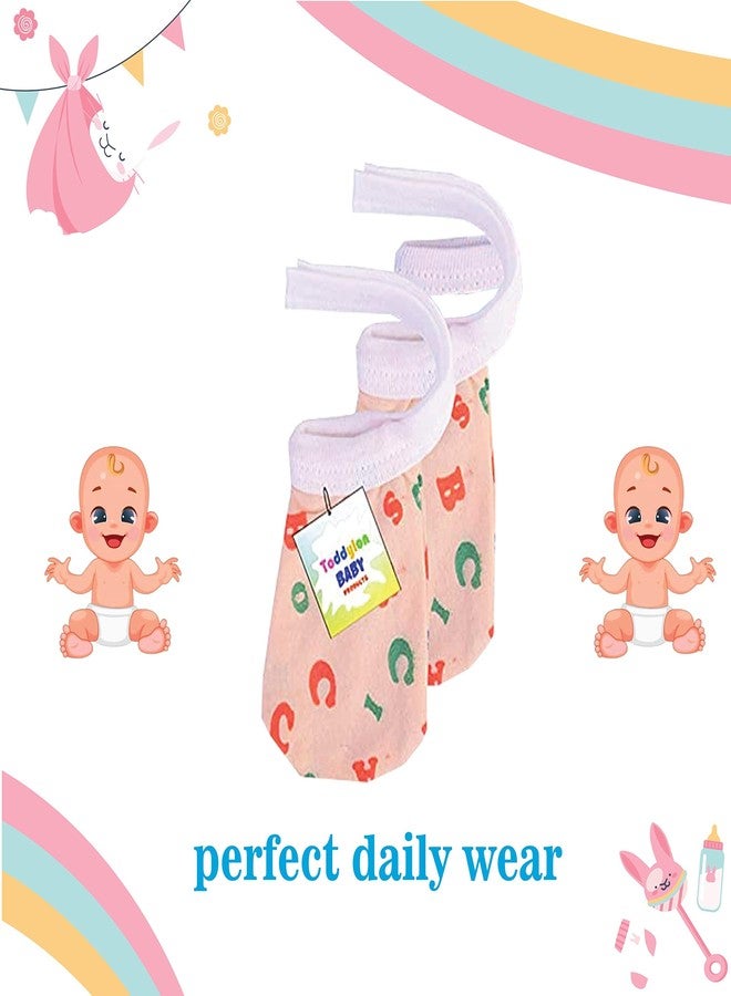 Toddylon طقم قفازات وأحذية تويديولون للأطفال | ملابس حديثي الولادة | قفازات يد | جورب | أساور | قطن | مجموعة | منتجات الرضع (متعدد الألوان، 0-6 أشهر) - Image 5