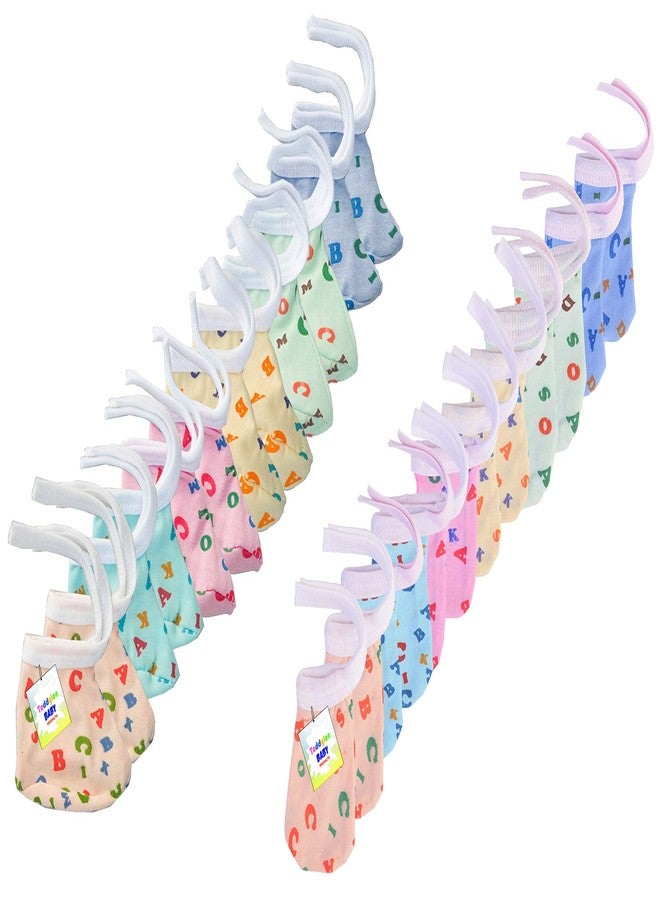 Toddylon طقم قفازات وأحذية تويديولون للأطفال | ملابس حديثي الولادة | قفازات يد | جورب | أساور | قطن | مجموعة | منتجات الرضع (متعدد الألوان، 0-6 أشهر) - Image 1