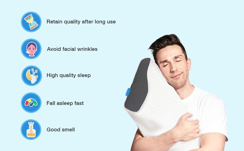 KAPIDA Memory Foam Pillows Neck Pillow Bed Pillow for Sleeping Ergonomic Cervical Pillow for Neck and Shoulder Pain ReliefOrthopedic Contour Pillow for Side Back Stomach Sleeper - Image 4