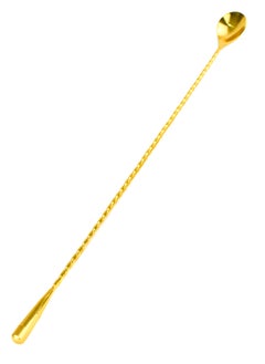 BarPros BarPros 40cm Teardrop Tip Mixing Spoon, Gold-Plated Stainless Steel Cocktail Stirring Spoon, Professional Bartender Tool  - Image 1