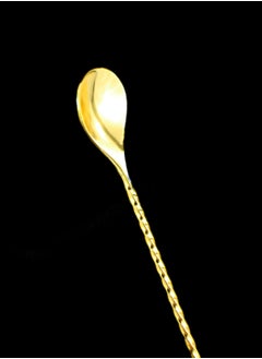 BarPros BarPros 40cm Teardrop Tip Mixing Spoon, Gold-Plated Stainless Steel Cocktail Stirring Spoon, Professional Bartender Tool  - Image 3
