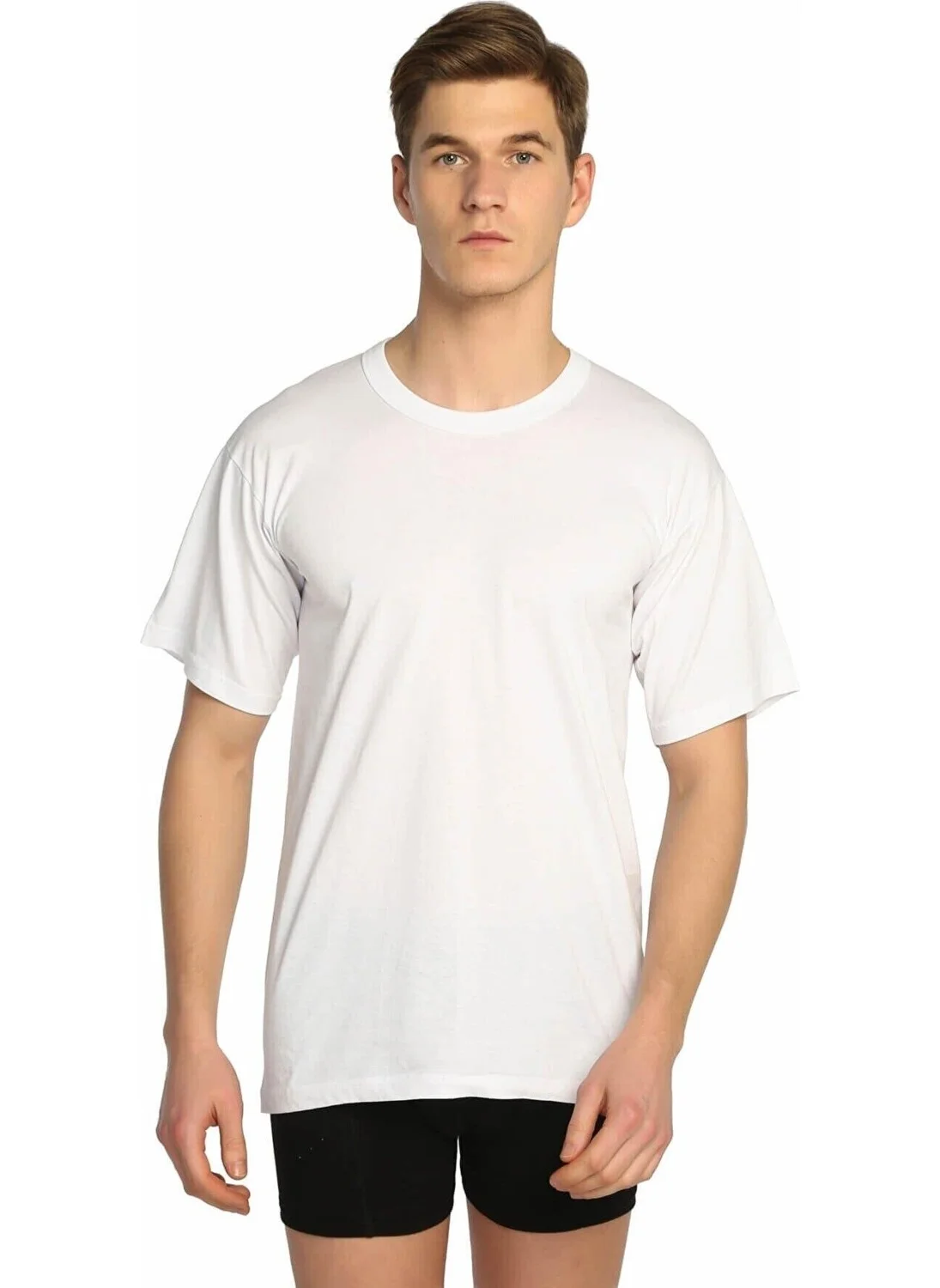 Seher Yıldızı Men's Combed Cotton Zero Collar Undershirt 003 - 12 Pieces