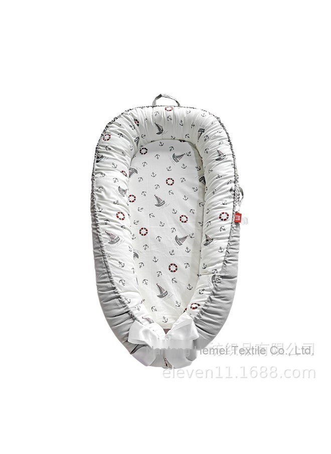 Generic Portable and Washable Baby Nest - Pressure-Relief Crib Bed 