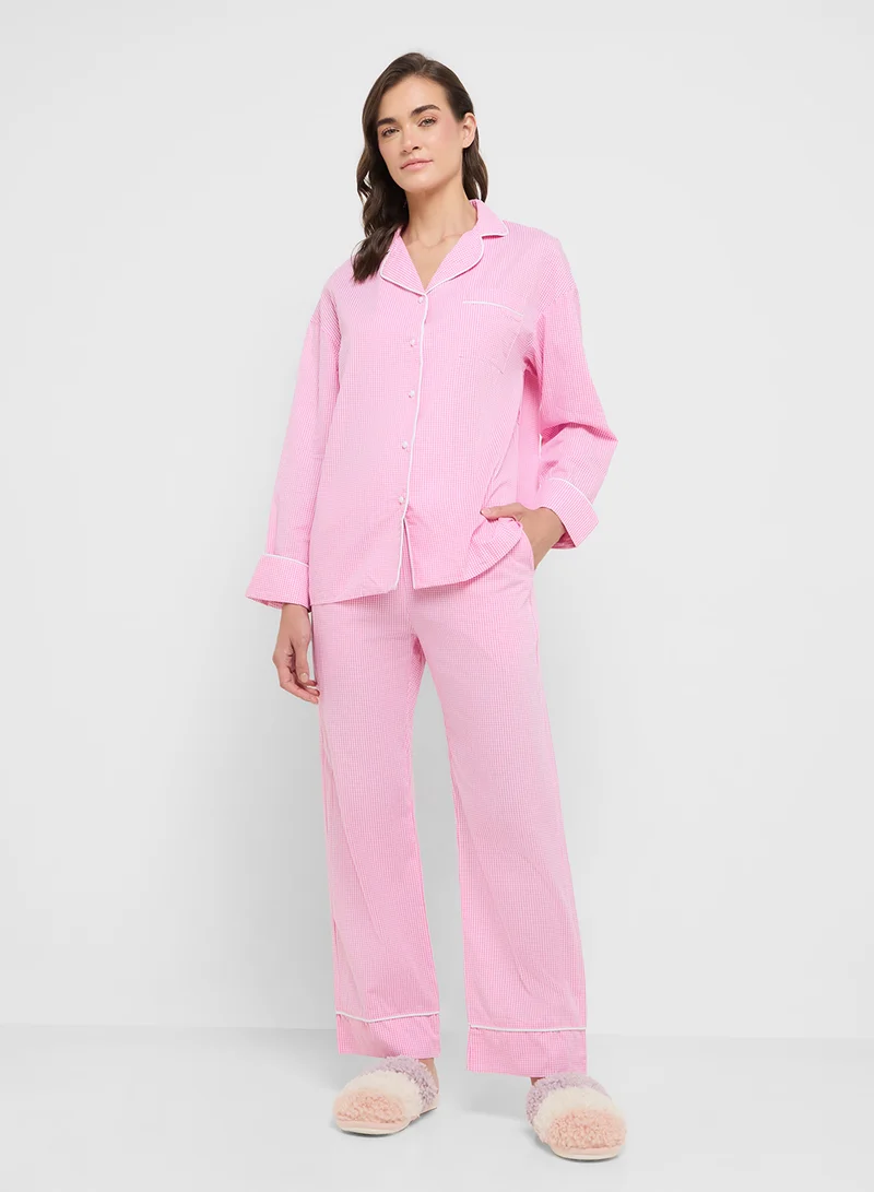 ELLA Button Down Top & Pant Pyjama Set